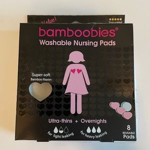 Set of 8 Bamboobies washable nursing pads - NEW